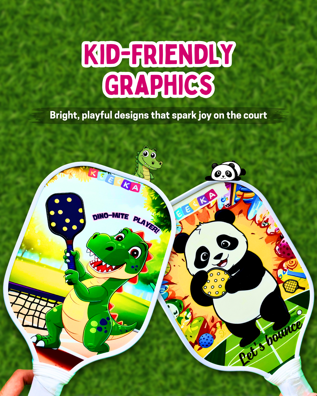 Kee&Ka Pickleball Set For Kids (1 Paddle + 2 Balls)