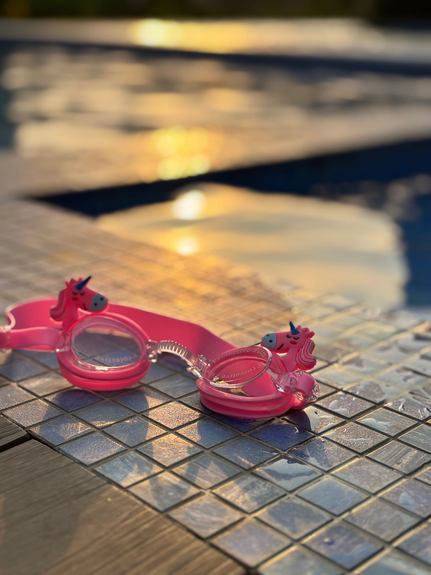 Rainbow Towels + Unicorn Goggles + Unicorn Fish Cap Combo - Kee&Ka