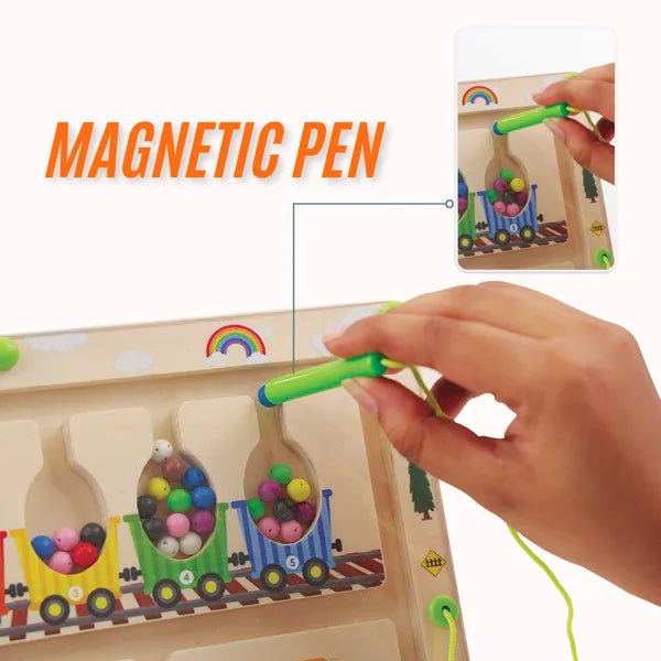 Magnetic Train Board Maze - Kee&Ka