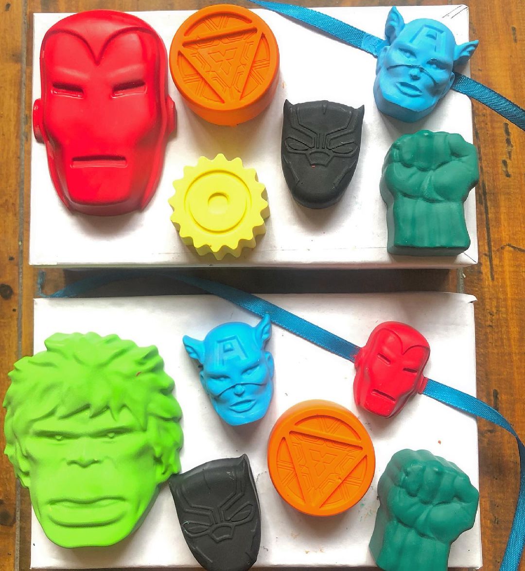 Super Hero Crayons set of 6 - Kee&Ka