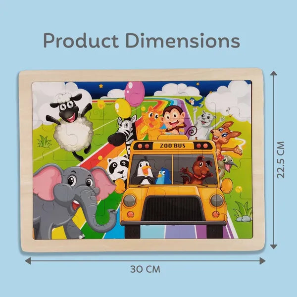 Zoo Theme Wooden Jigsaw-24 pieces - Kee&Ka
