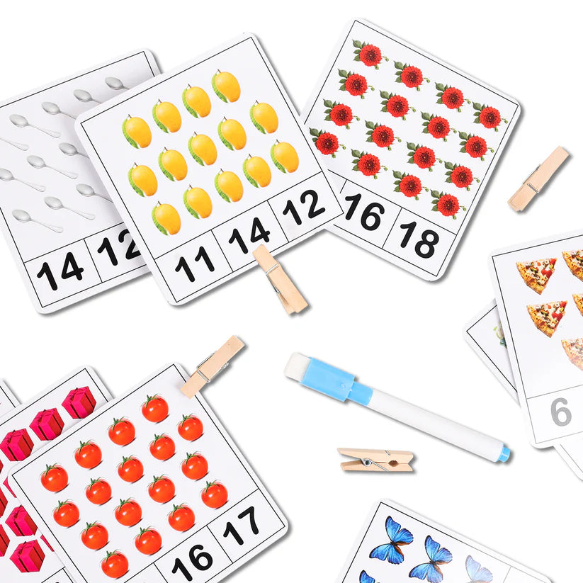 Number Clip Cards - Kee&Ka