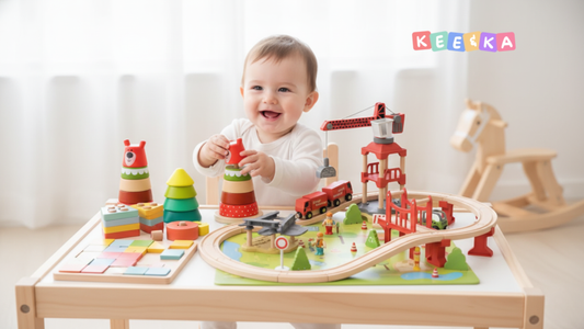 Montessori-inspired toys for cognitive development in toddlers India
