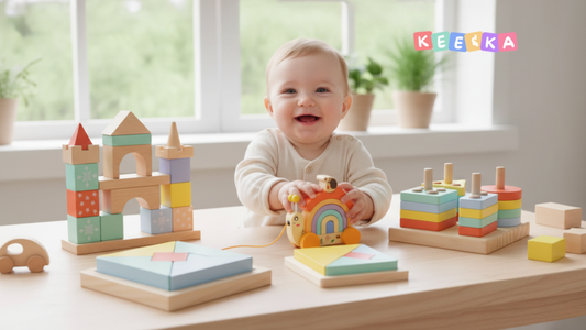 Eco-friendly wooden toys for kids