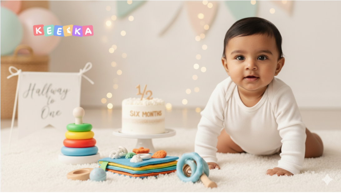 Halfway to One: Heartfelt 6-Month Birthday Wishes, Quotes & Development-Friendly Gift Ideas for Babies