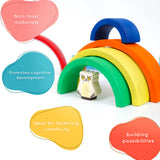 Curve Rainbow Wooden Stacker