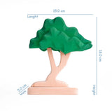 Japanese Maple Tree Toy – Green Wooden Nature-Inspired Play Figure