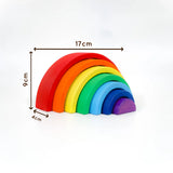 Curve Rainbow Wooden Stacker