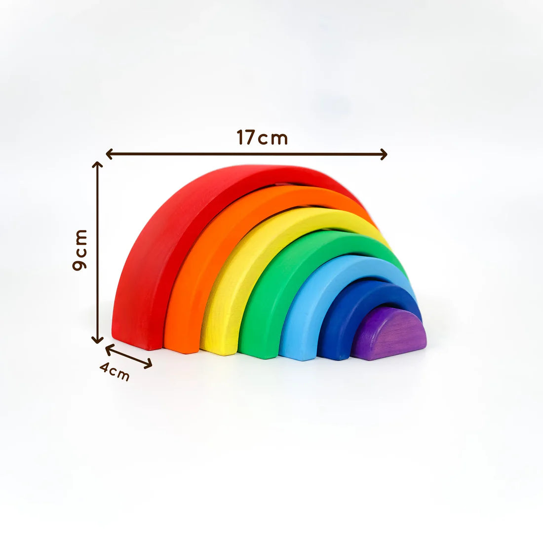 Curve Rainbow Wooden Stacker