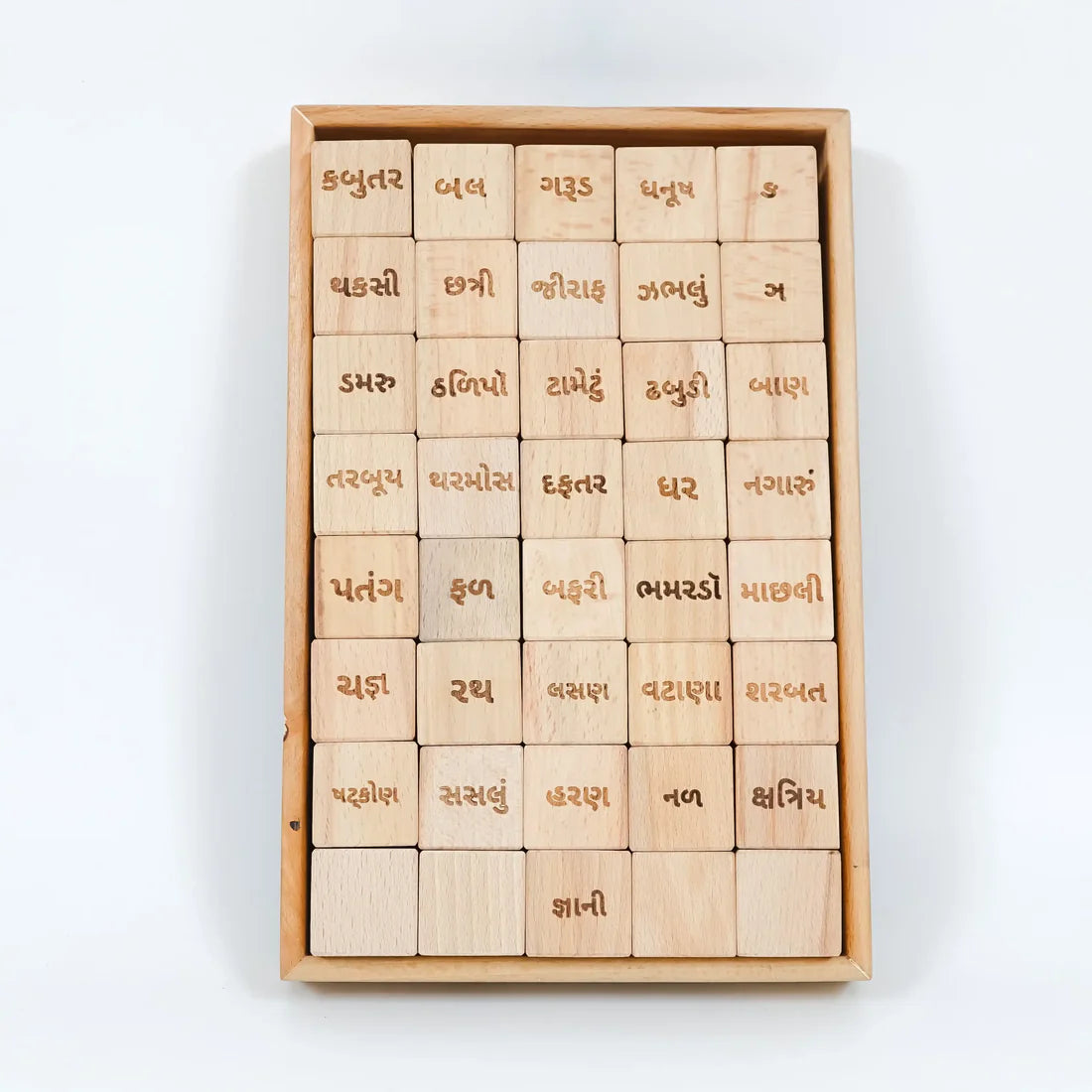 Educational Blocks Set (4-In-1) - Gujarati