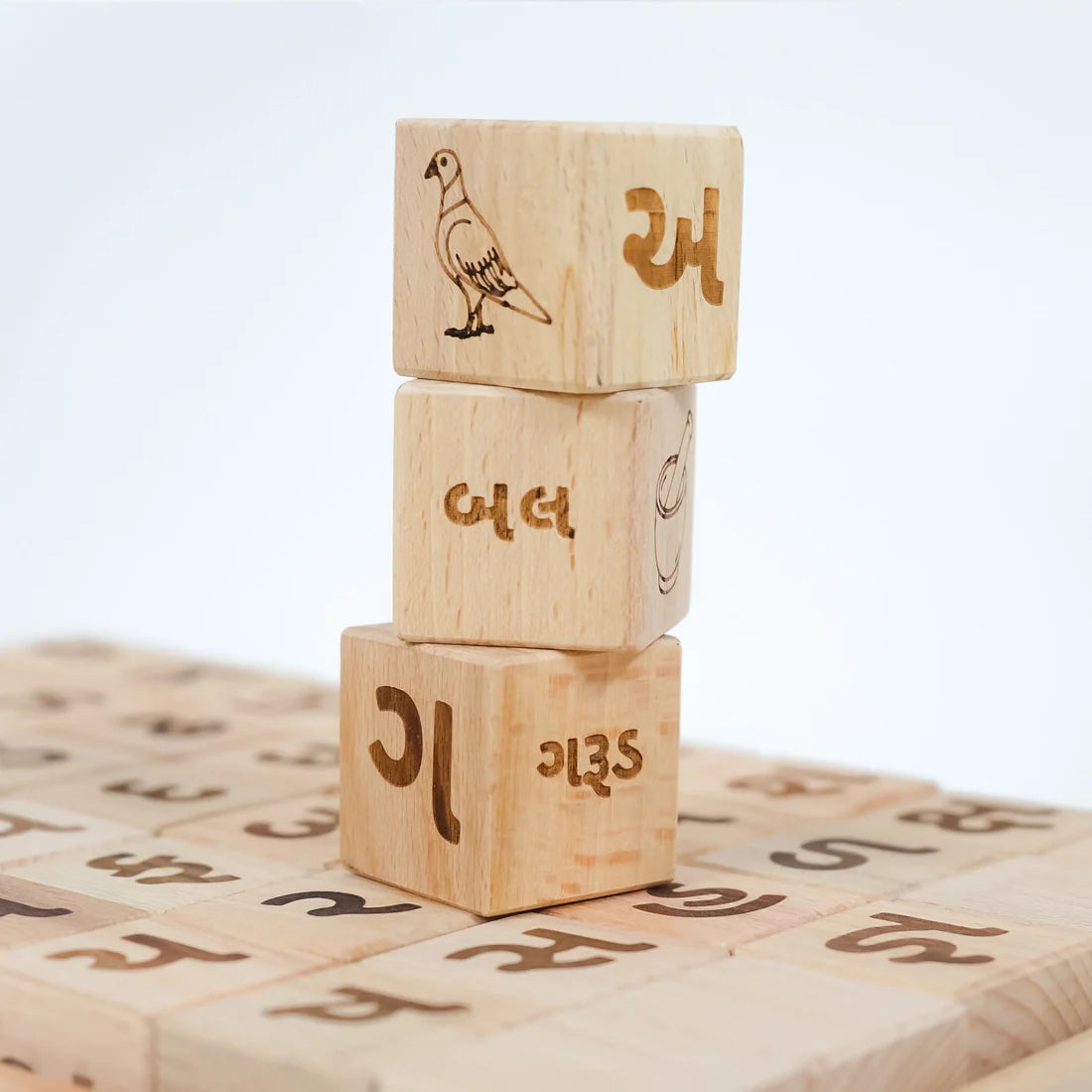 Educational Blocks Set (4-In-1) - Gujarati