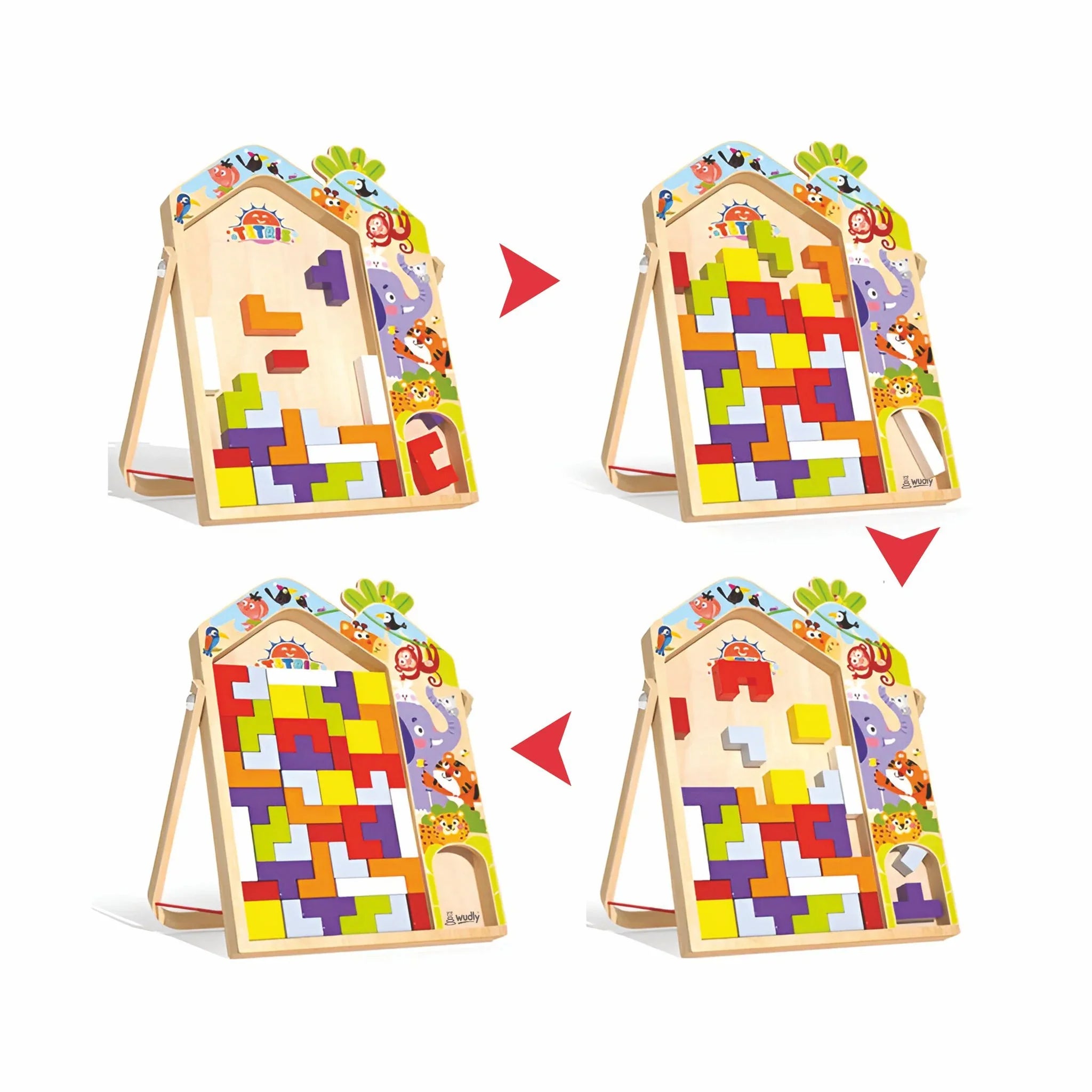 3 in 1 Tetris for Kids - Parent Child Edition - Kee&Ka