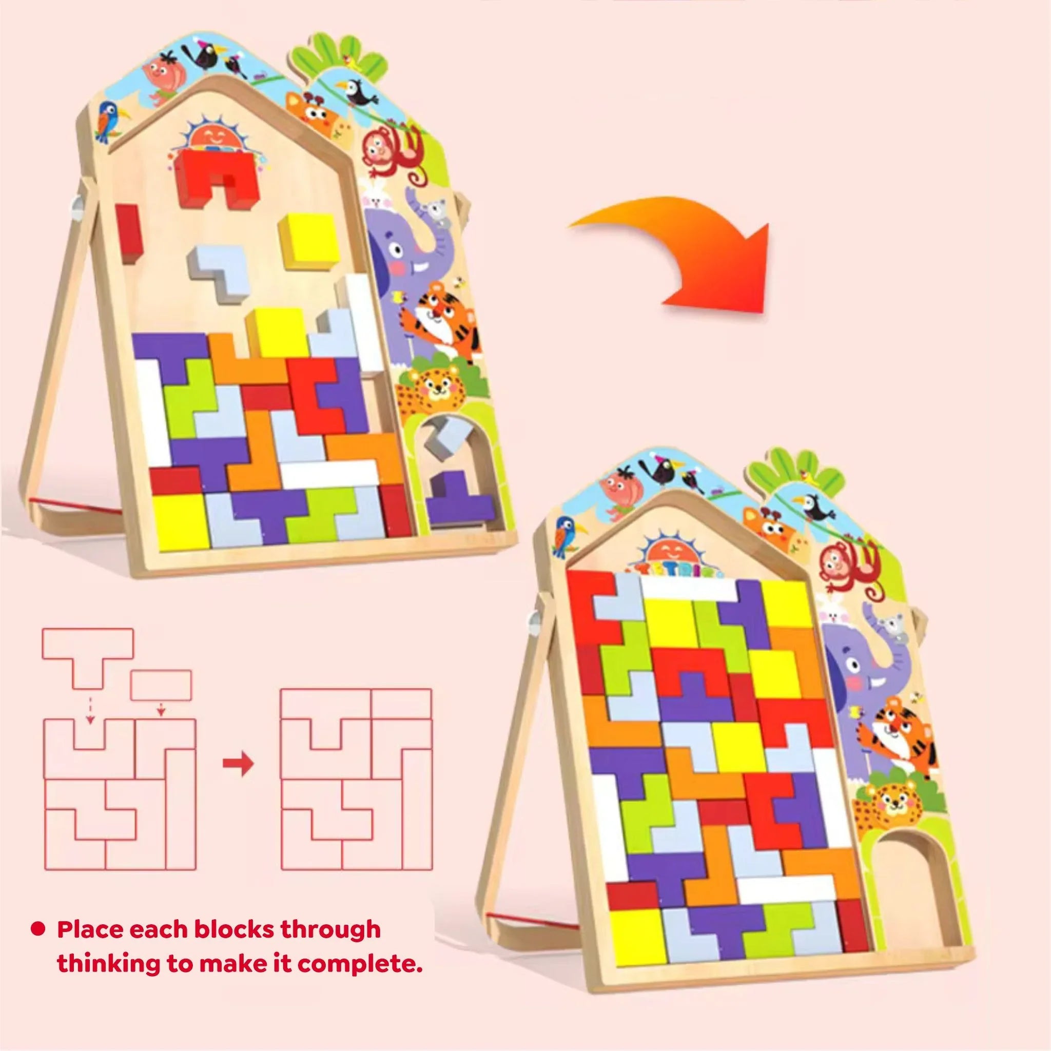 3 in 1 Tetris for Kids - Parent Child Edition - Kee&Ka