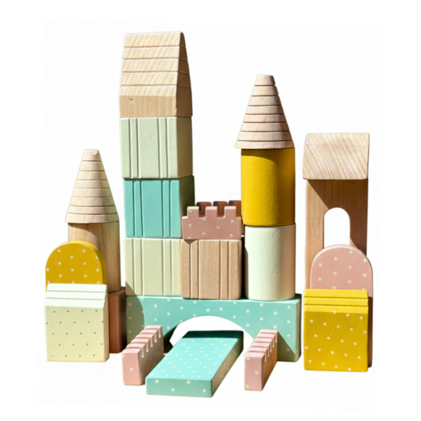Little Builders Wooden Block Set