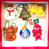 Jumbo Christmas Trees Ornament Crayon set of 6 - Kee&Ka