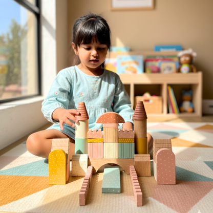 Little Builders Wooden Block Set