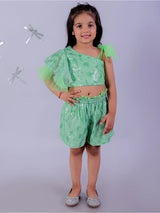 Lil Drama Girls Party Top With Shorts - Kee&Ka