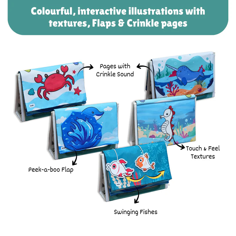Crinkle Tummy Time Book + Mat