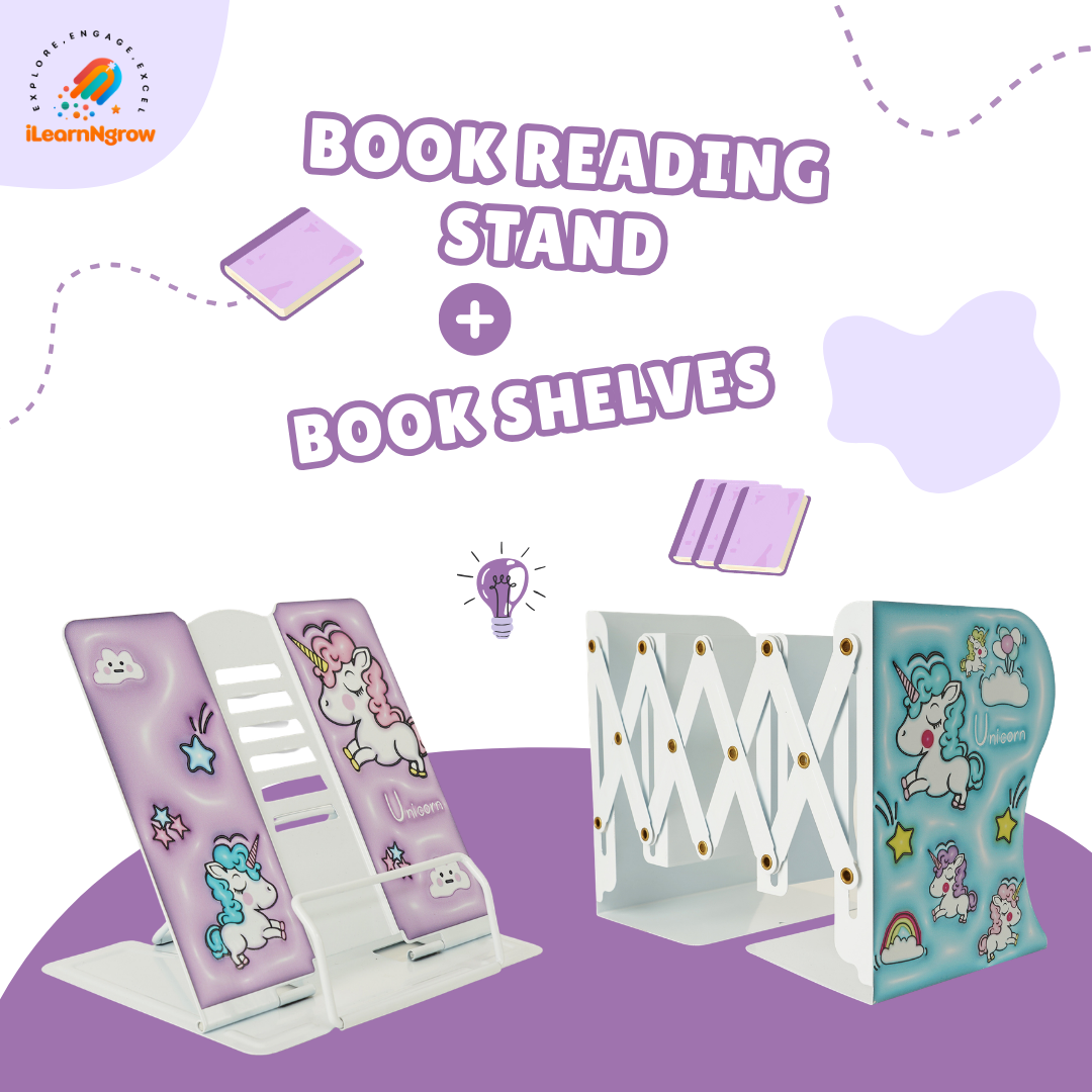 Book Shelves + Book Reading Stand