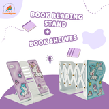 Book Shelves + Book Reading Stand