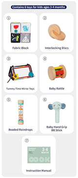 Montessori Learning Wooden Baby Toys For 3-4 Months