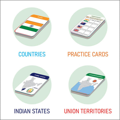 Clapjoy Map Master Educational Flash Cards - Kee&Ka