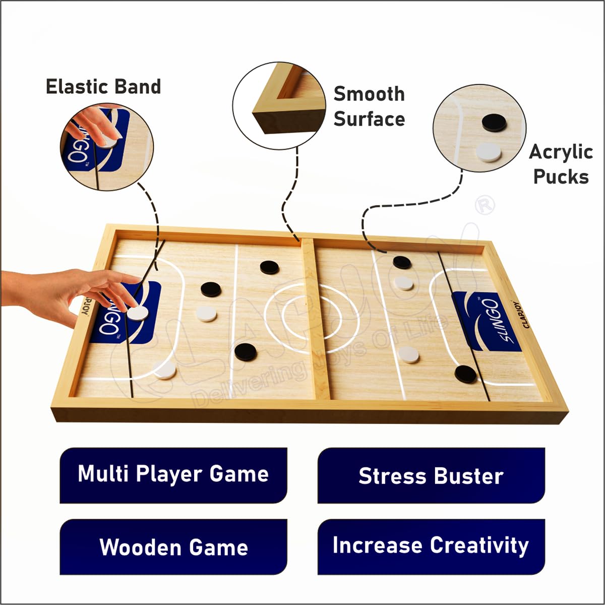 Clapjoy Slingo Fastest Finger First Board Game for Kids & Adults - Kee&Ka