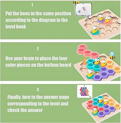 Wooden Puzzle Bee Game - Kee&Ka