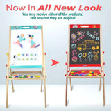 White And Black Wooden 3 In 1 Easel Board For Kids With Stand And Storage Tray - Kee&Ka