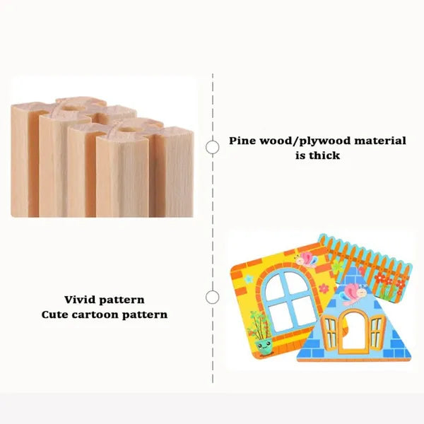 Wooden Master Of Architecture Building Blocks Toys - Kee&Ka