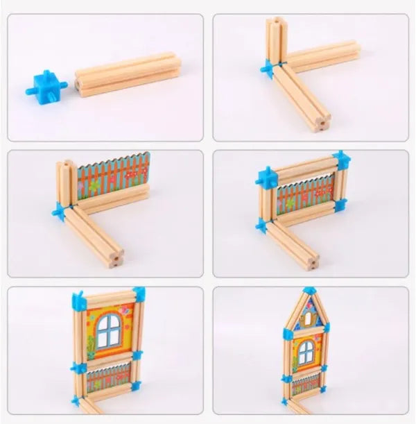 Wooden Master Of Architecture Building Blocks Toys - Kee&Ka