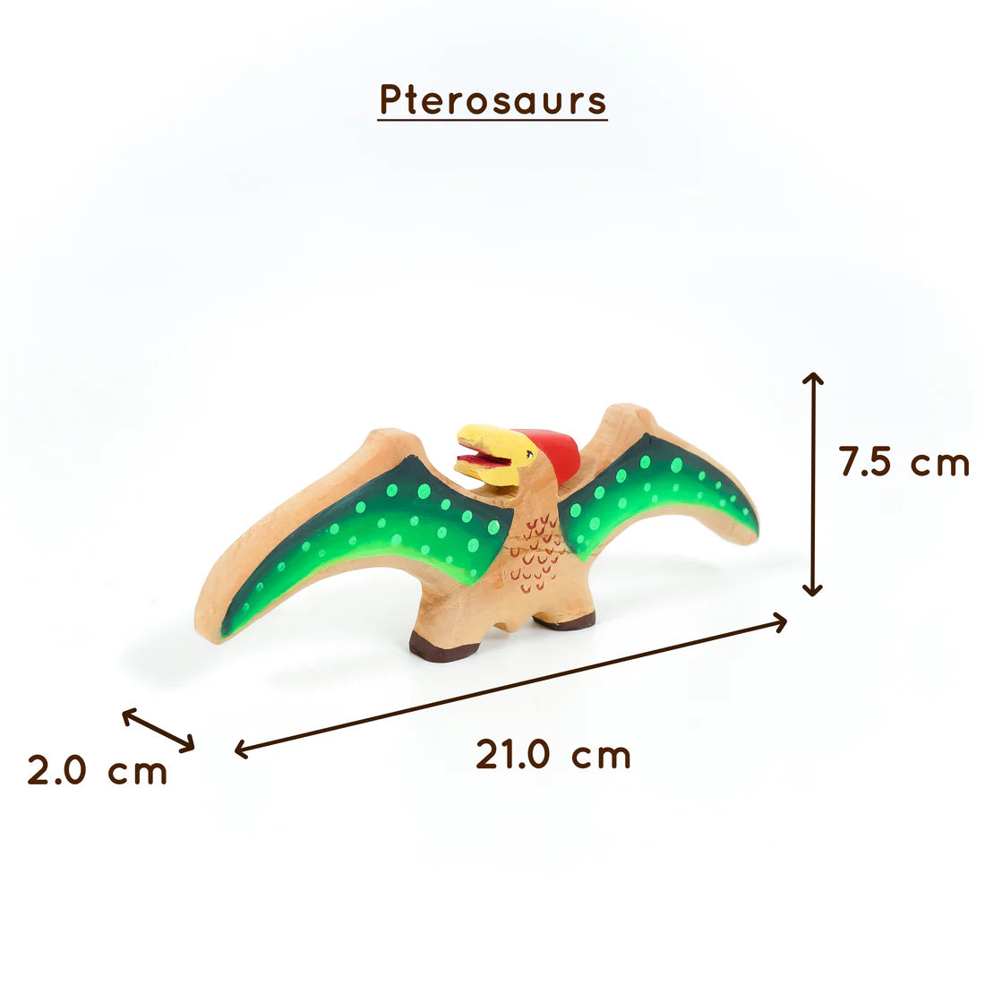 Jurassic World Wooden Dinosaur Toy Set – Eco-Friendly Neem Wood Educational Playset