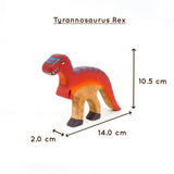 Jurassic World Wooden Dinosaur Toy Set – Eco-Friendly Neem Wood Educational Playset