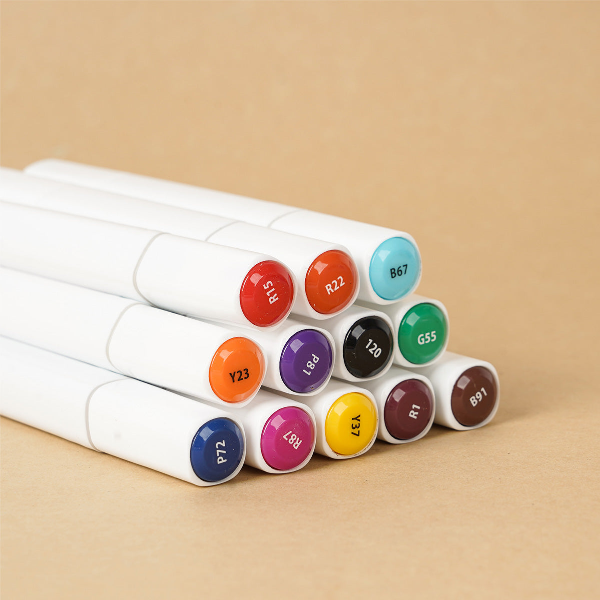 Set of 12 Touch Cool Dual Side Markers - Kee&Ka