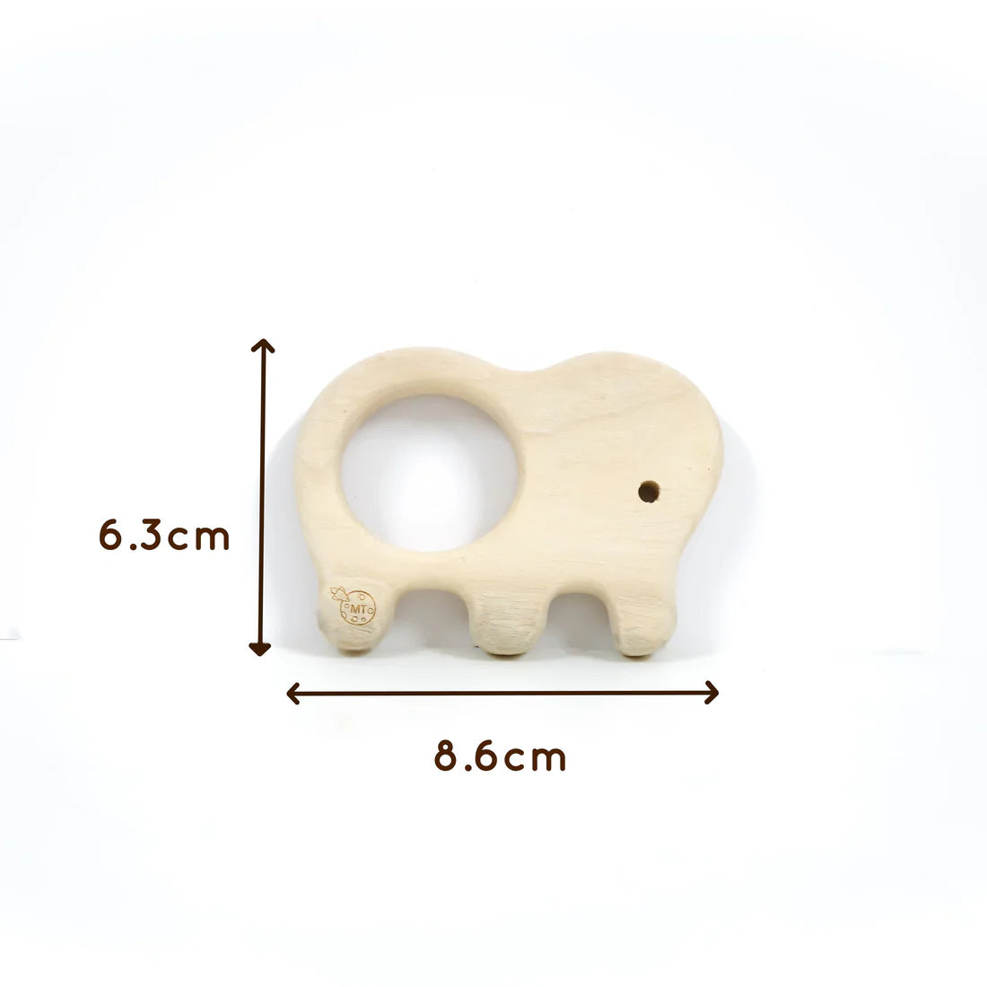 Wooden Teething Toys for Babies – Elephant, Whale & Camera Teether Set