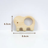 Elephant Wooden Teether & Whale Wooden Teether
