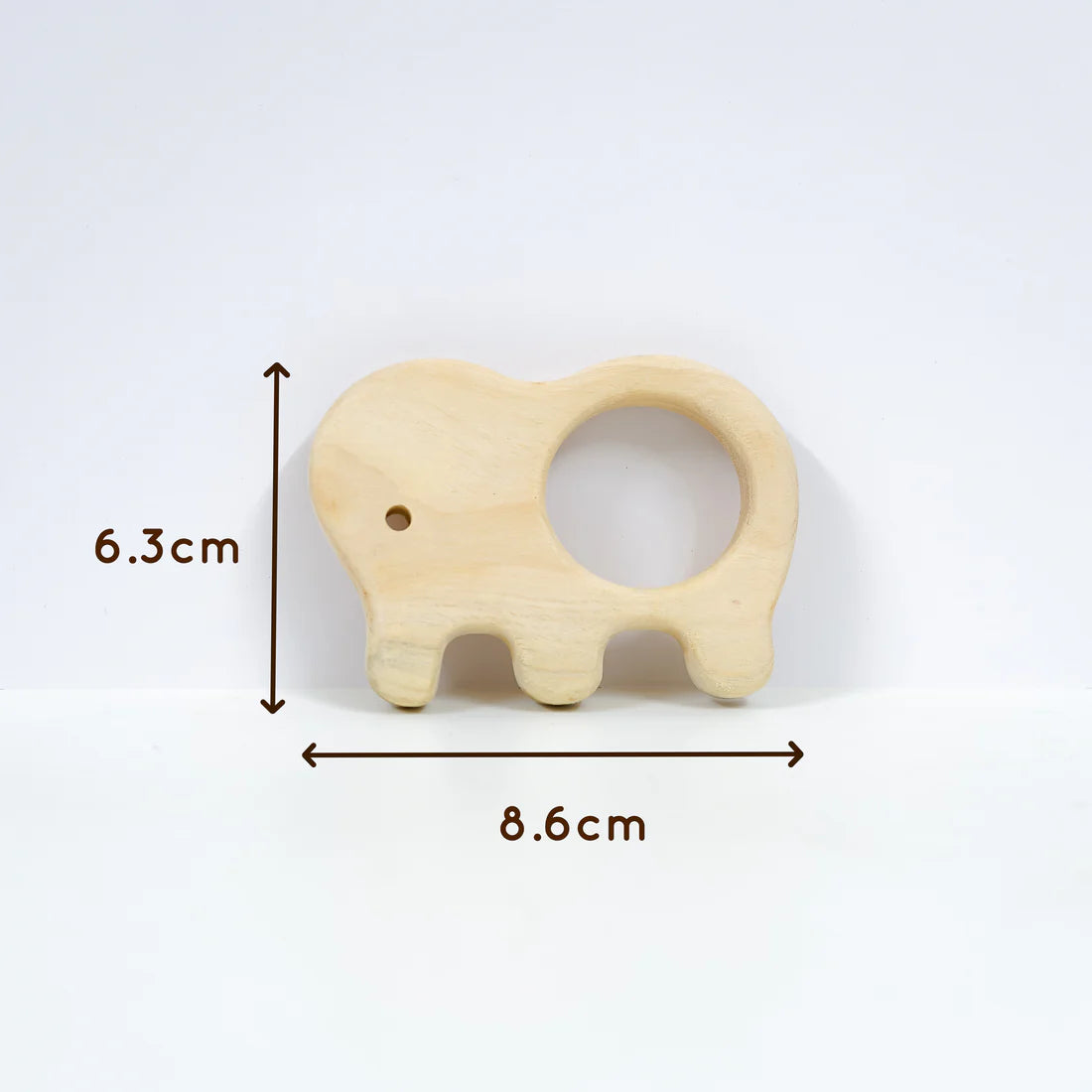 Elephant Wooden Teether & Whale Wooden Teether