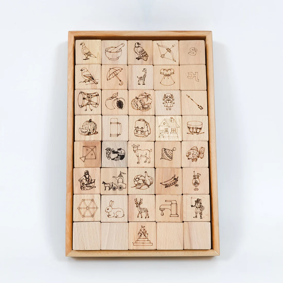 Educational Blocks Set (4-In-1) - Gujarati