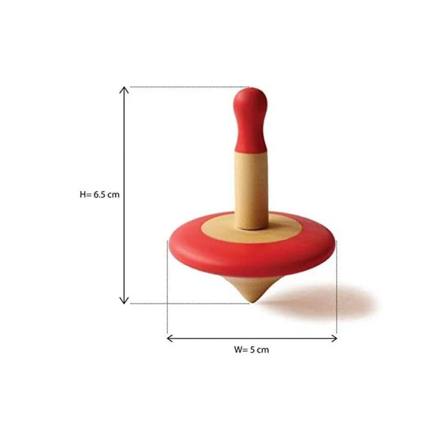 Colorful Wooden Spinning Tops Set - Kee&Ka