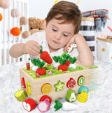 Carrot Harvest Cart - Shape Sorter - Kee&Ka