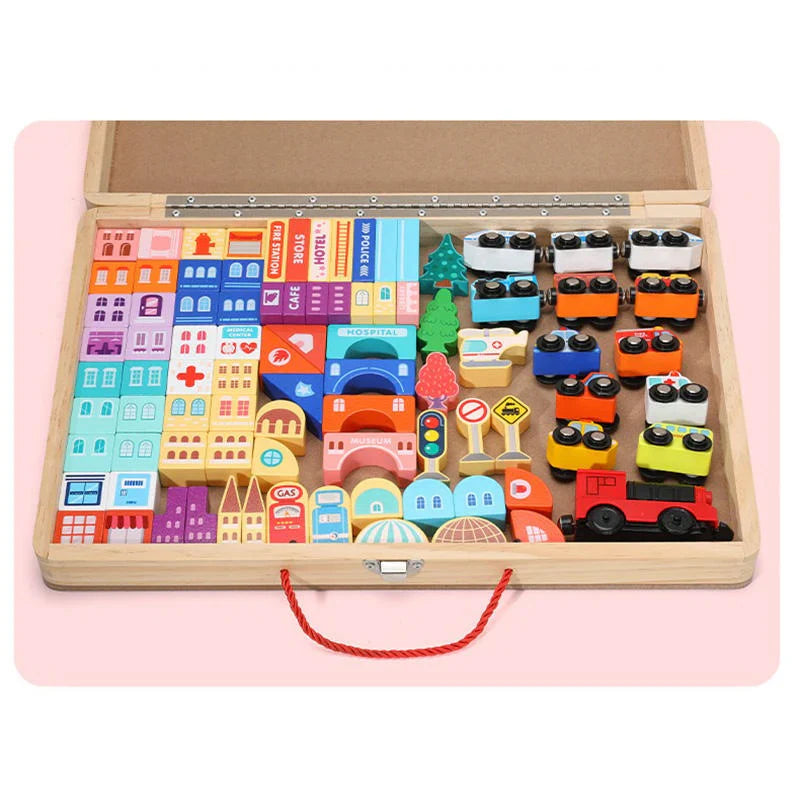 Train Track Building Blocks Box Set - Kee&Ka