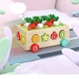 Carrot Harvest Cart - Shape Sorter - Kee&Ka