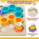 Wooden Puzzle Bee Game - Kee&Ka