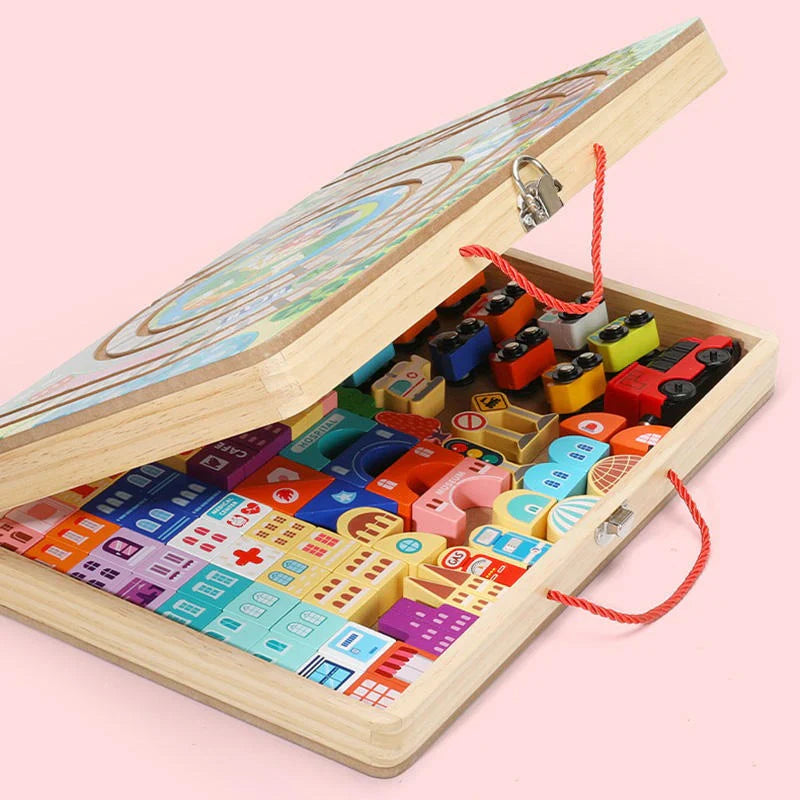 Train Track Building Blocks Box Set - Kee&Ka