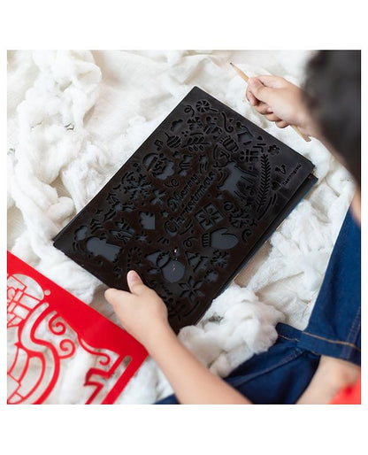 Christmas Doodle With Scratch Book