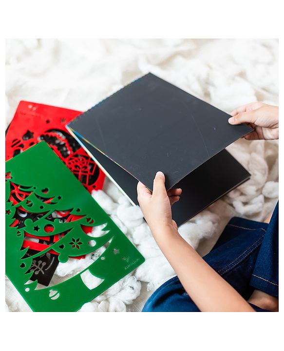 Christmas Doodle With Scratch Book