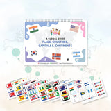 Flags, Countries, Capitals, and Continents ( Above 4 years ) - Kee&Ka