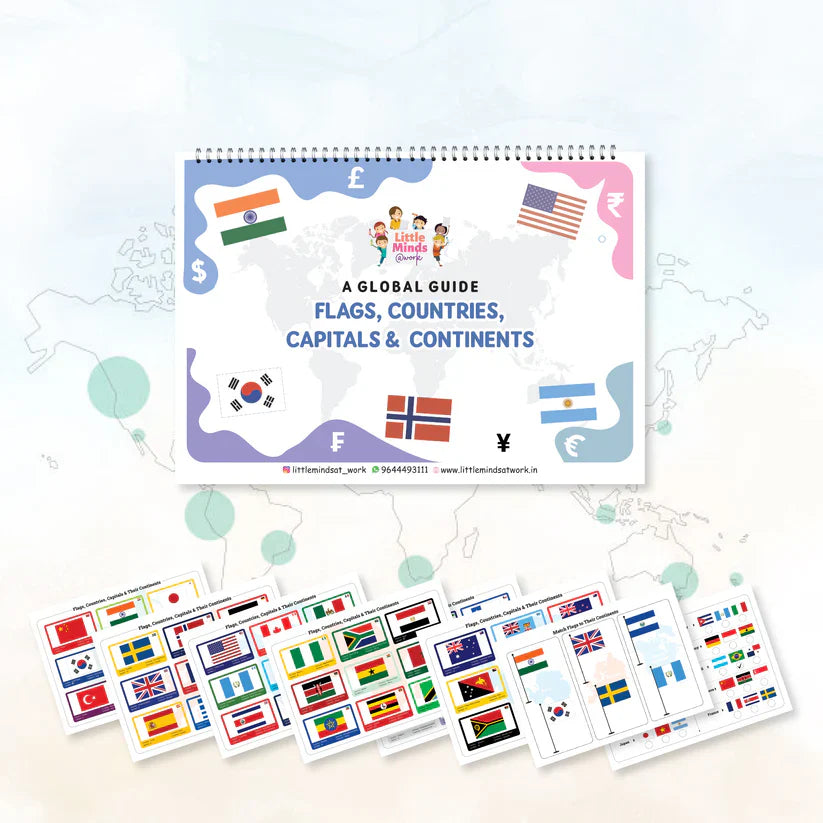 Flags, Countries, Capitals, and Continents ( Above 4 years ) - Kee&Ka