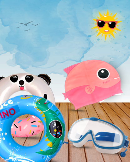 Quirky Goggle + Cap + Tube Combo