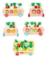 Carrot Harvest Cart - Shape Sorter - Kee&Ka